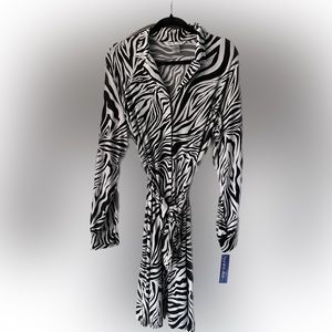 Peter Nygard Zebra Print midi dress